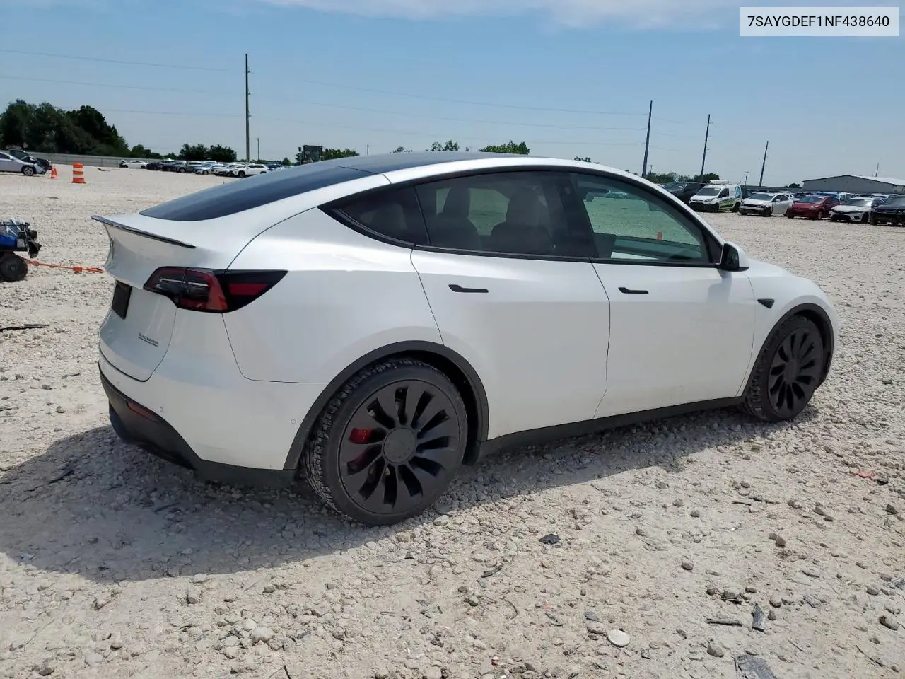 2022 Tesla Model Y VIN: 7SAYGDEF1NF438640 Lot: 56849115