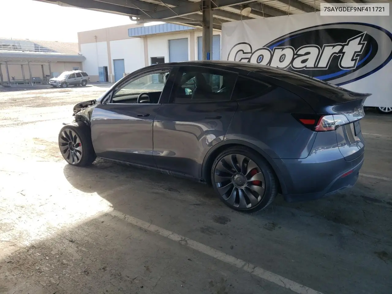 2022 Tesla Model Y VIN: 7SAYGDEF9NF411721 Lot: 56961145