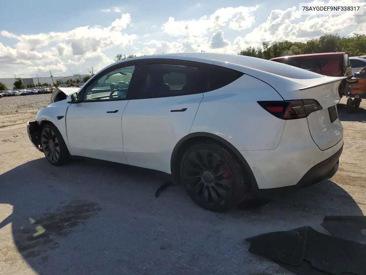 2022 Tesla Model Y VIN: 7SAYGDEF9NF338317 Lot: 56992835