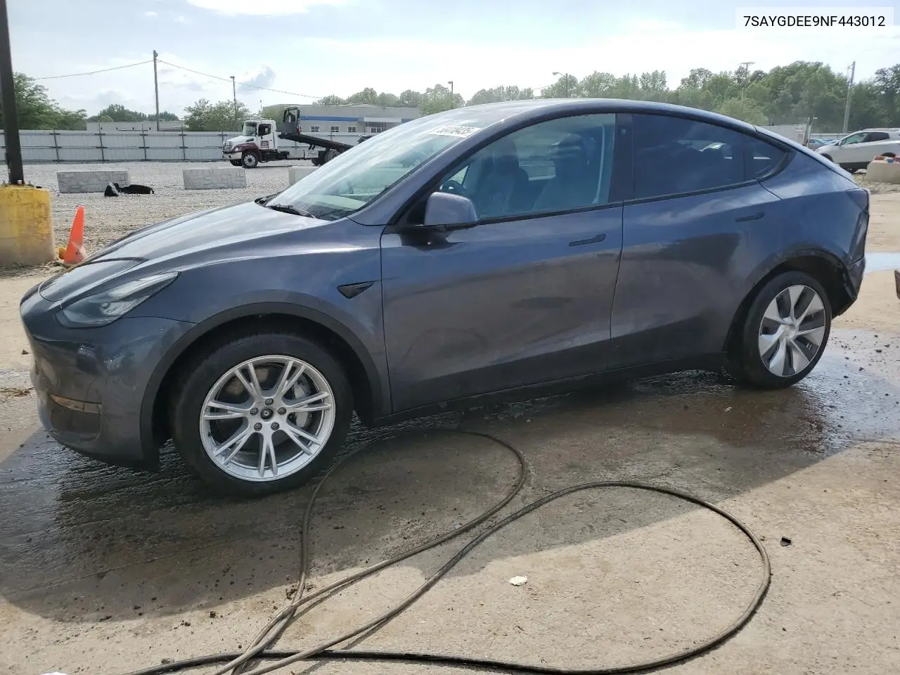 2022 Tesla Model Y VIN: 7SAYGDEE9NF443012 Lot: 58418435