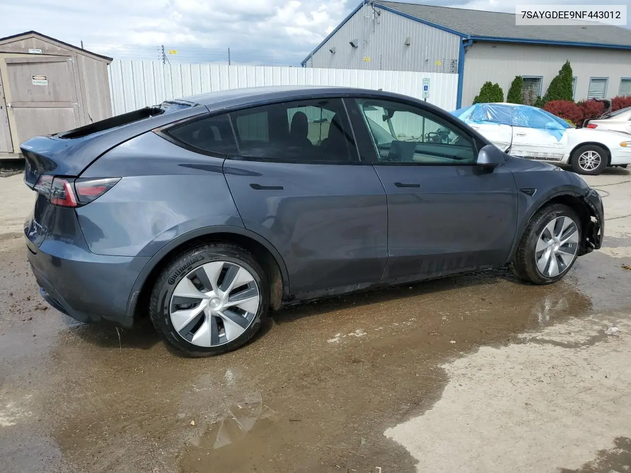2022 Tesla Model Y VIN: 7SAYGDEE9NF443012 Lot: 58418435