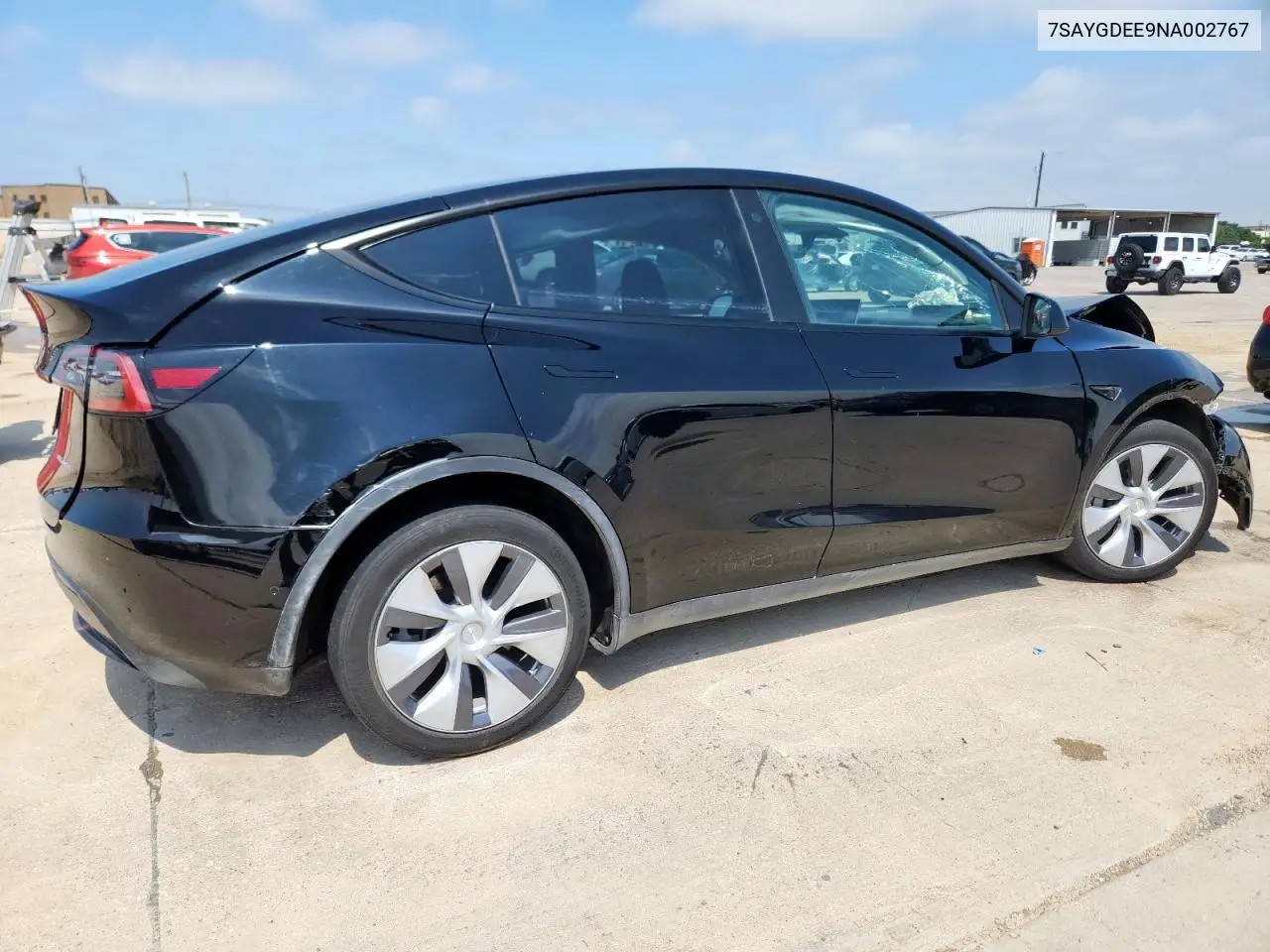2022 Tesla Model Y VIN: 7SAYGDEE9NA002767 Lot: 58671105