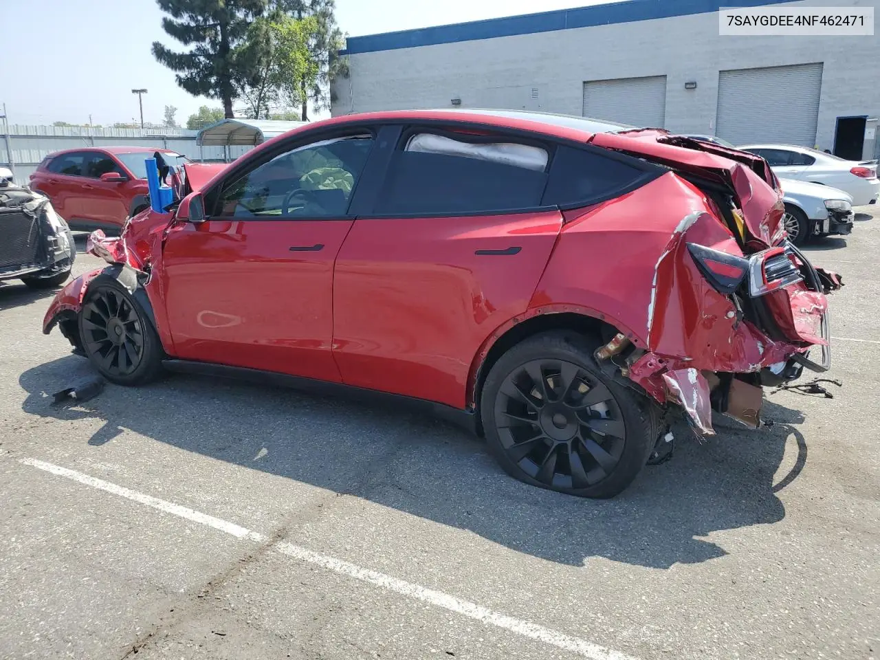 2022 Tesla Model Y VIN: 7SAYGDEE4NF462471 Lot: 60322945