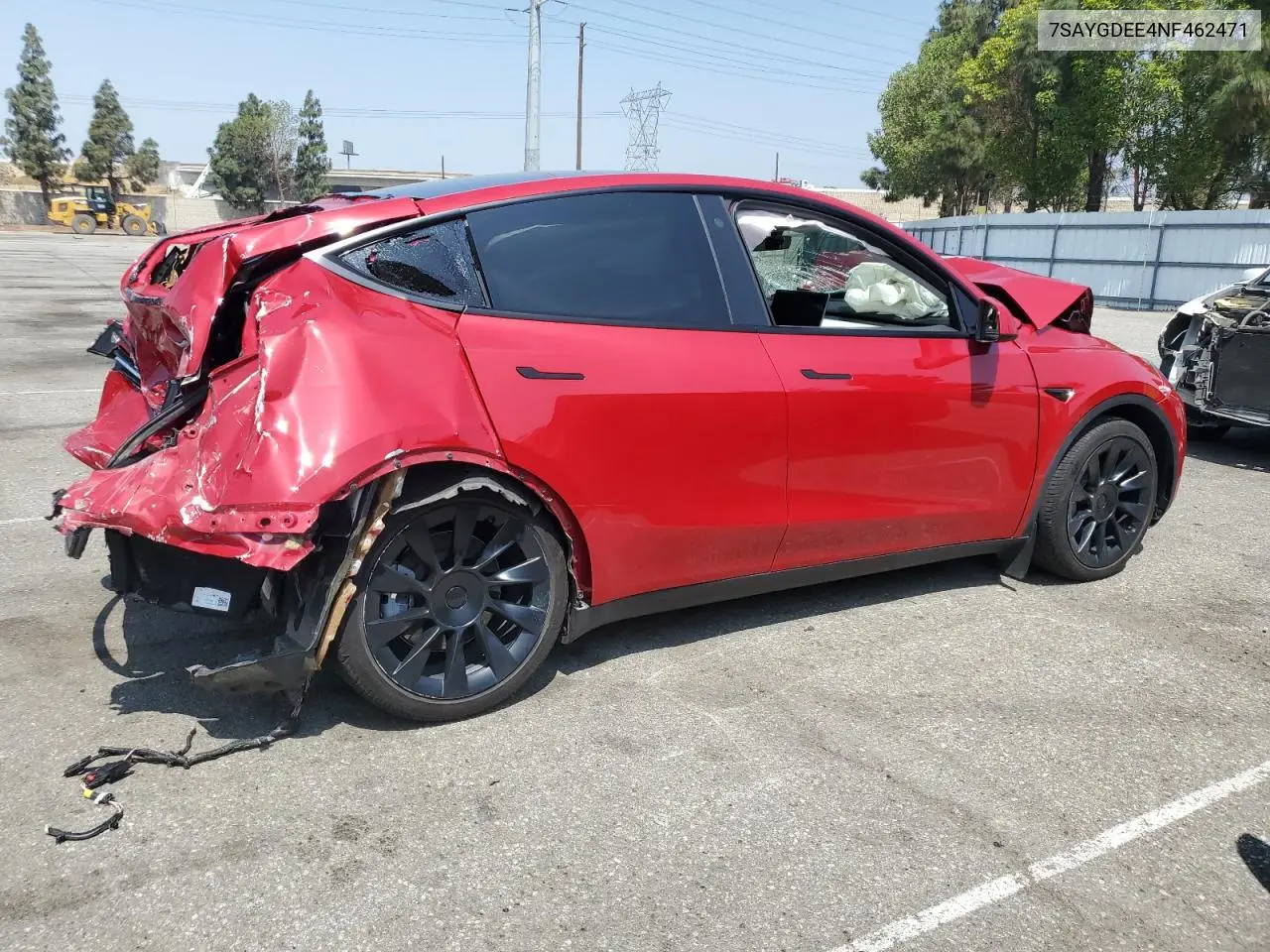 2022 Tesla Model Y VIN: 7SAYGDEE4NF462471 Lot: 60322945