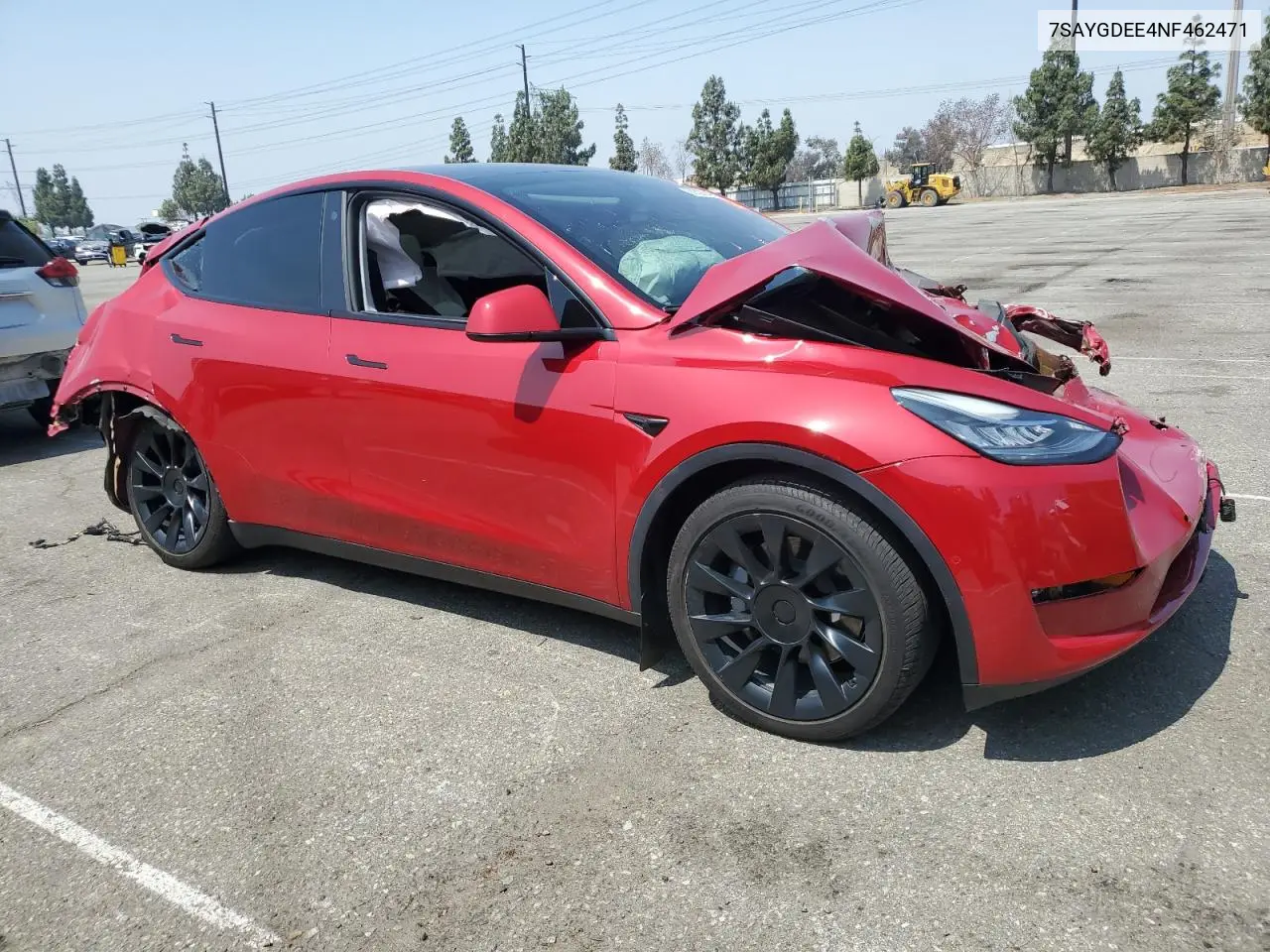 2022 Tesla Model Y VIN: 7SAYGDEE4NF462471 Lot: 60322945
