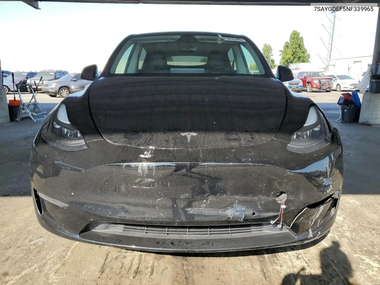 2022 Tesla Model Y VIN: 7SAYGDEF5NF339965 Lot: 62187545