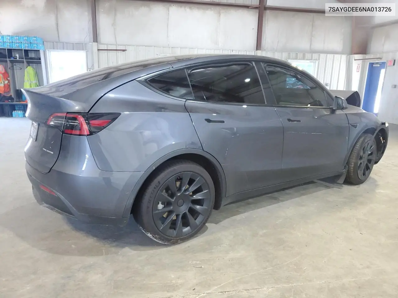 2022 Tesla Model Y VIN: 7SAYGDEE6NA013726 Lot: 62220435