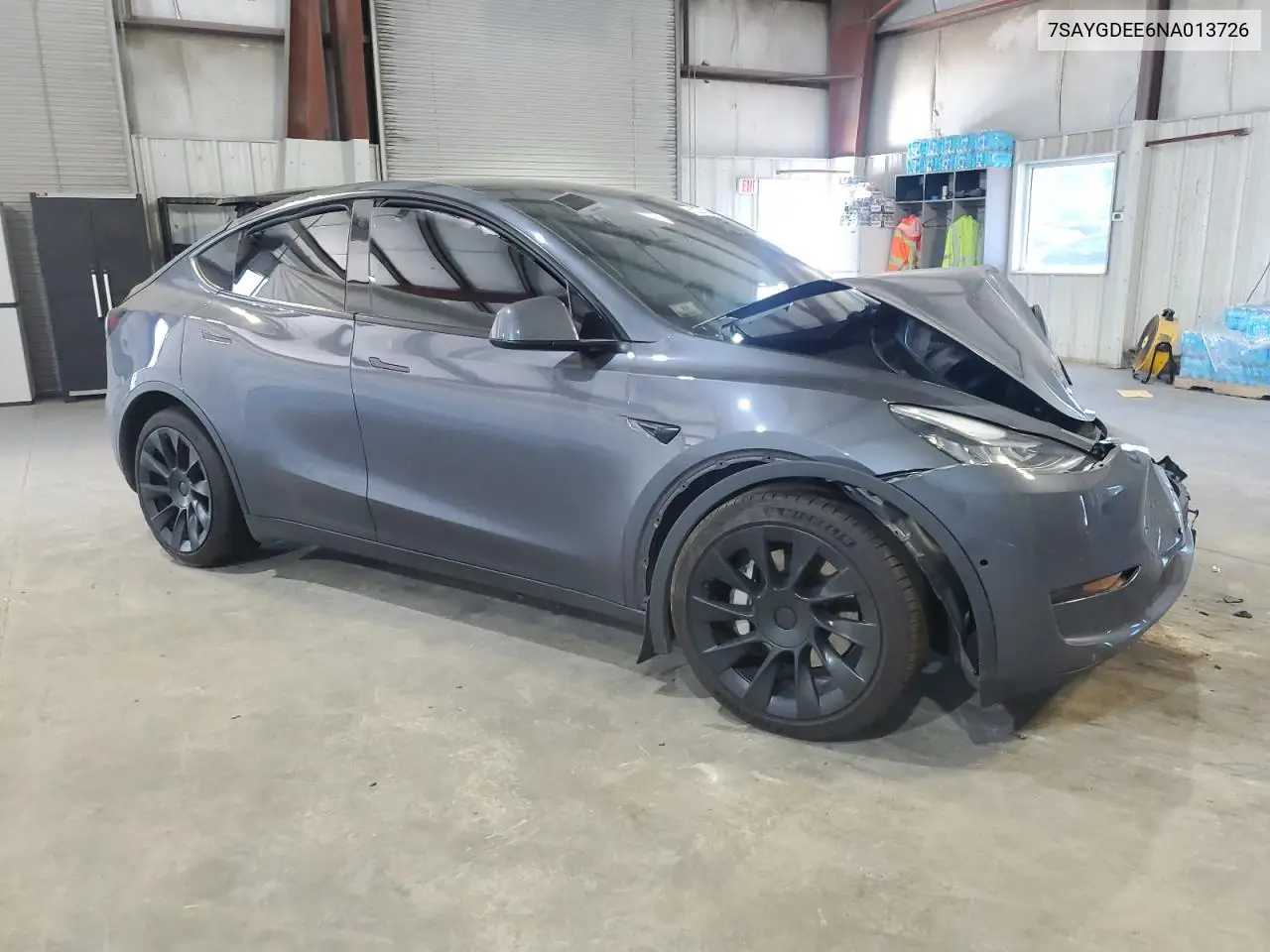 2022 Tesla Model Y VIN: 7SAYGDEE6NA013726 Lot: 62220435