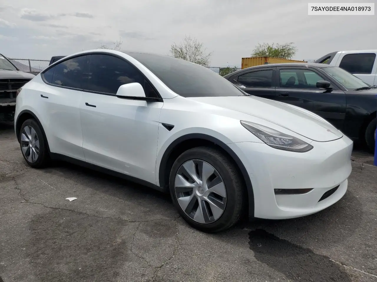 2022 Tesla Model Y VIN: 7SAYGDEE4NA018973 Lot: 62345085
