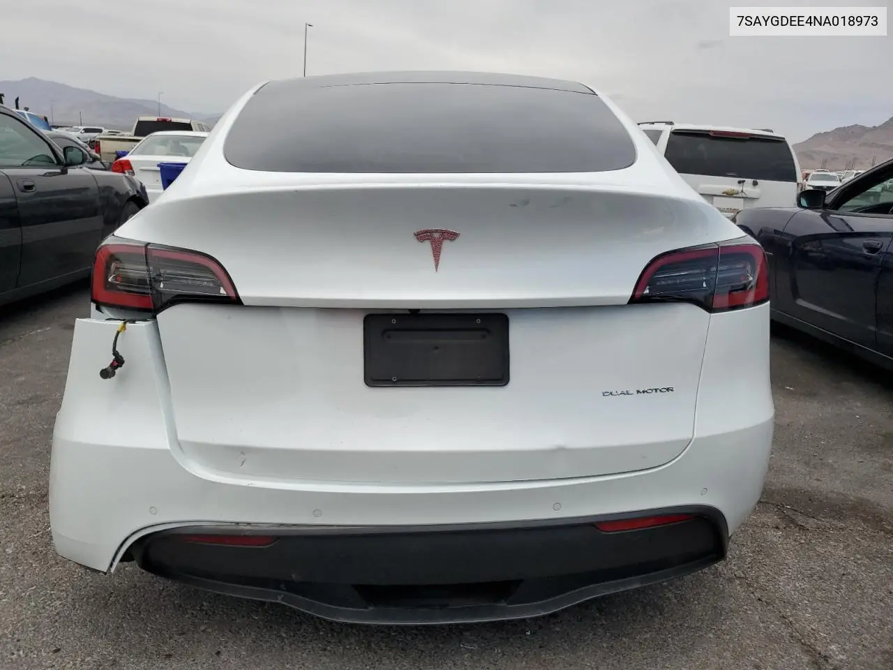 2022 Tesla Model Y VIN: 7SAYGDEE4NA018973 Lot: 62345085