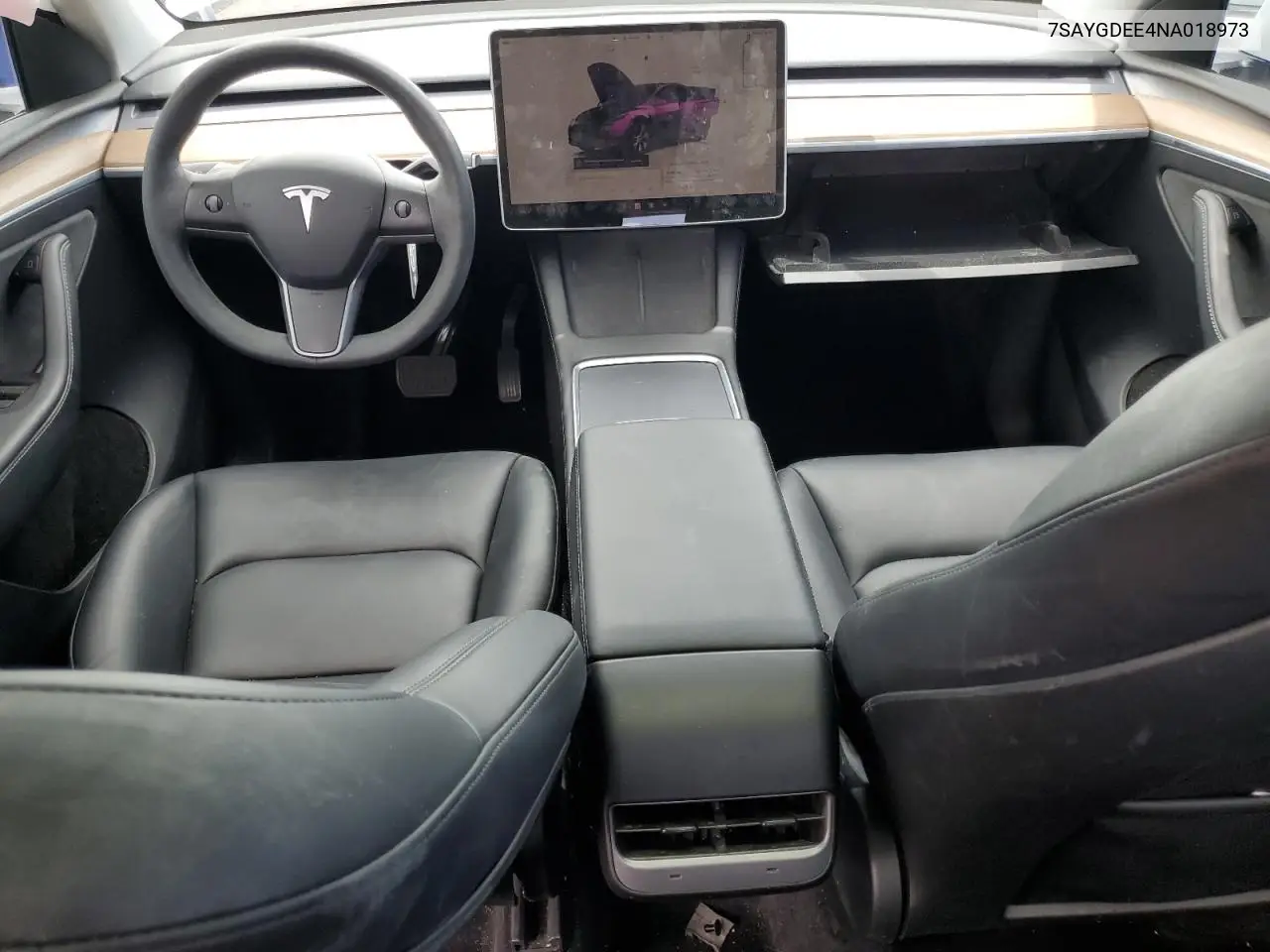 2022 Tesla Model Y VIN: 7SAYGDEE4NA018973 Lot: 62345085
