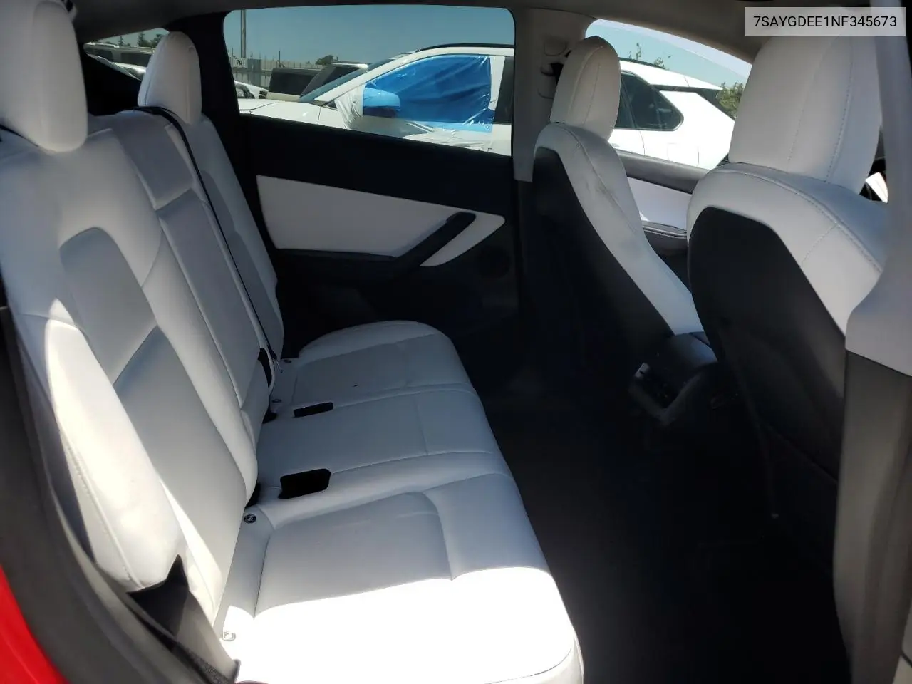 2022 Tesla Model Y VIN: 7SAYGDEE1NF345673 Lot: 62370855