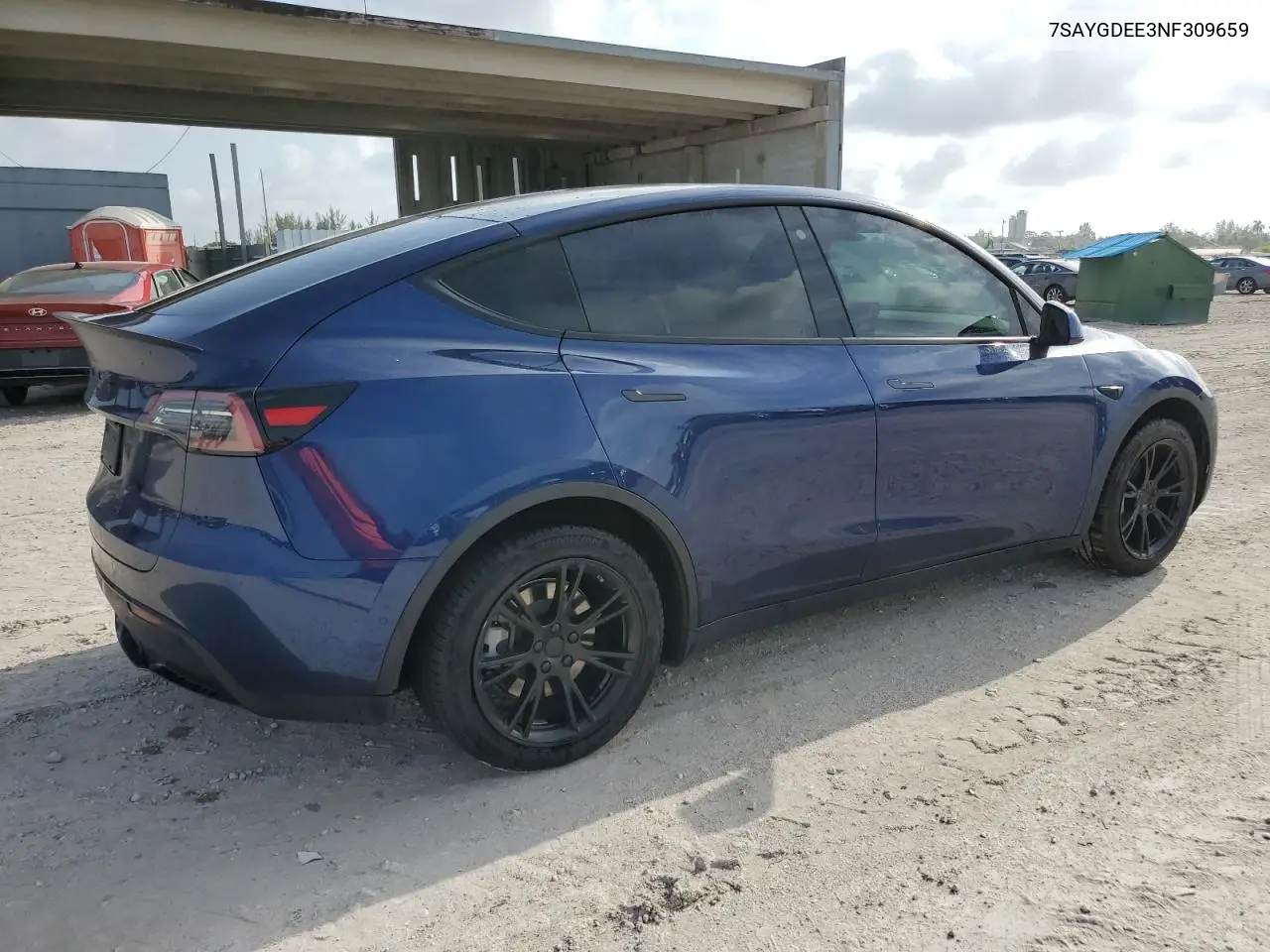 2022 Tesla Model Y VIN: 7SAYGDEE3NF309659 Lot: 62491065