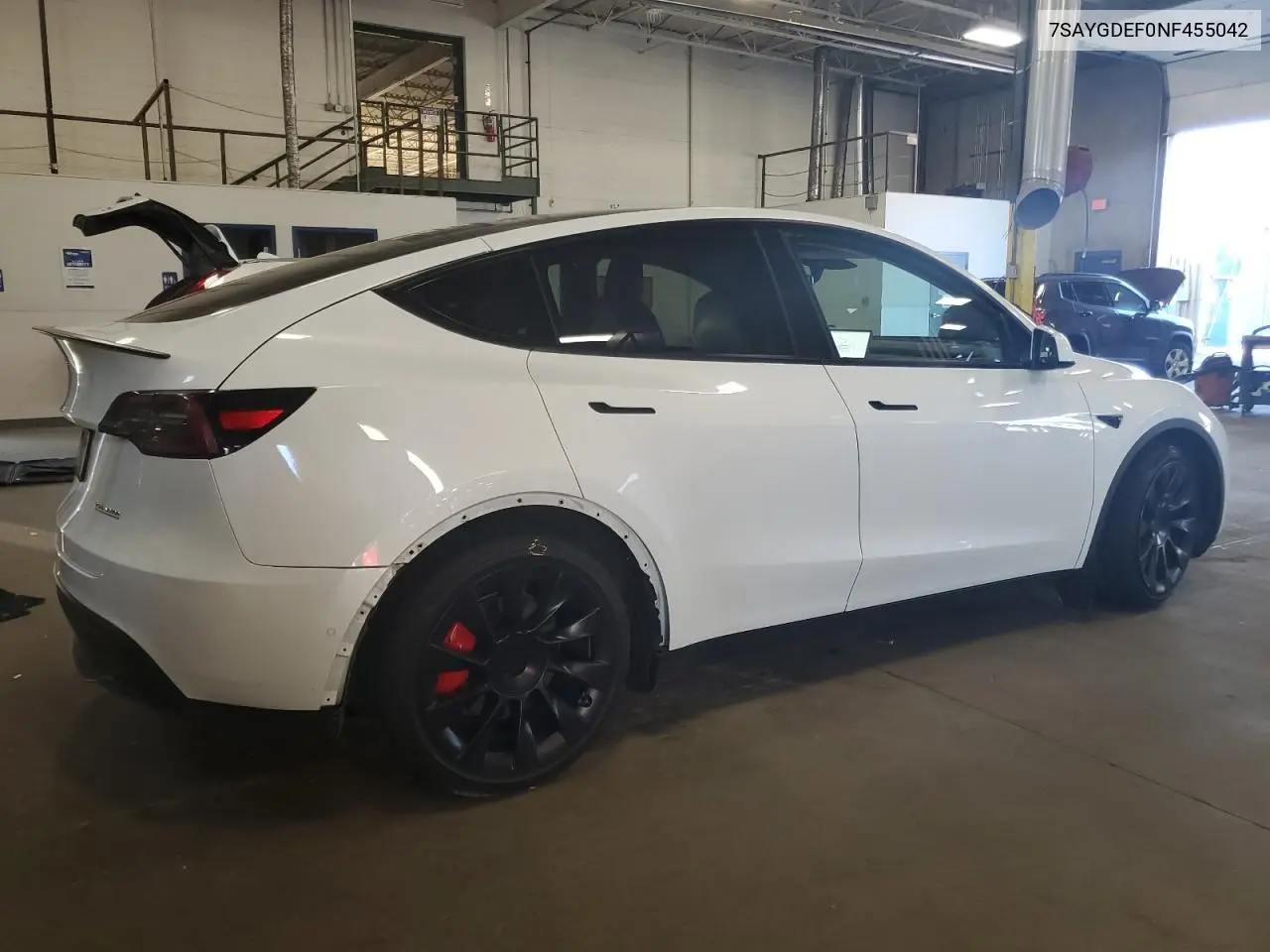 2022 Tesla Model Y VIN: 7SAYGDEF0NF455042 Lot: 62678255