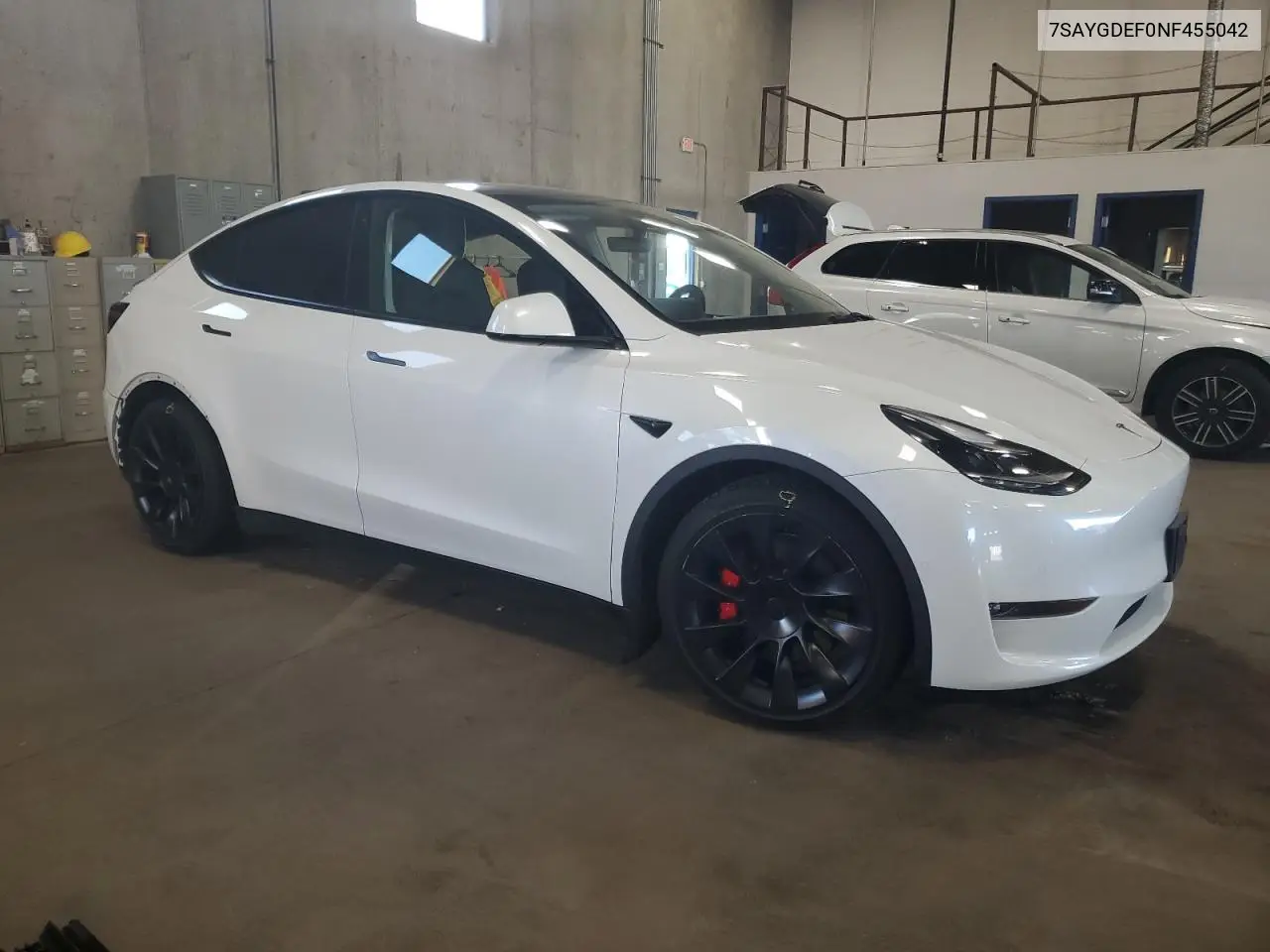 2022 Tesla Model Y VIN: 7SAYGDEF0NF455042 Lot: 62678255