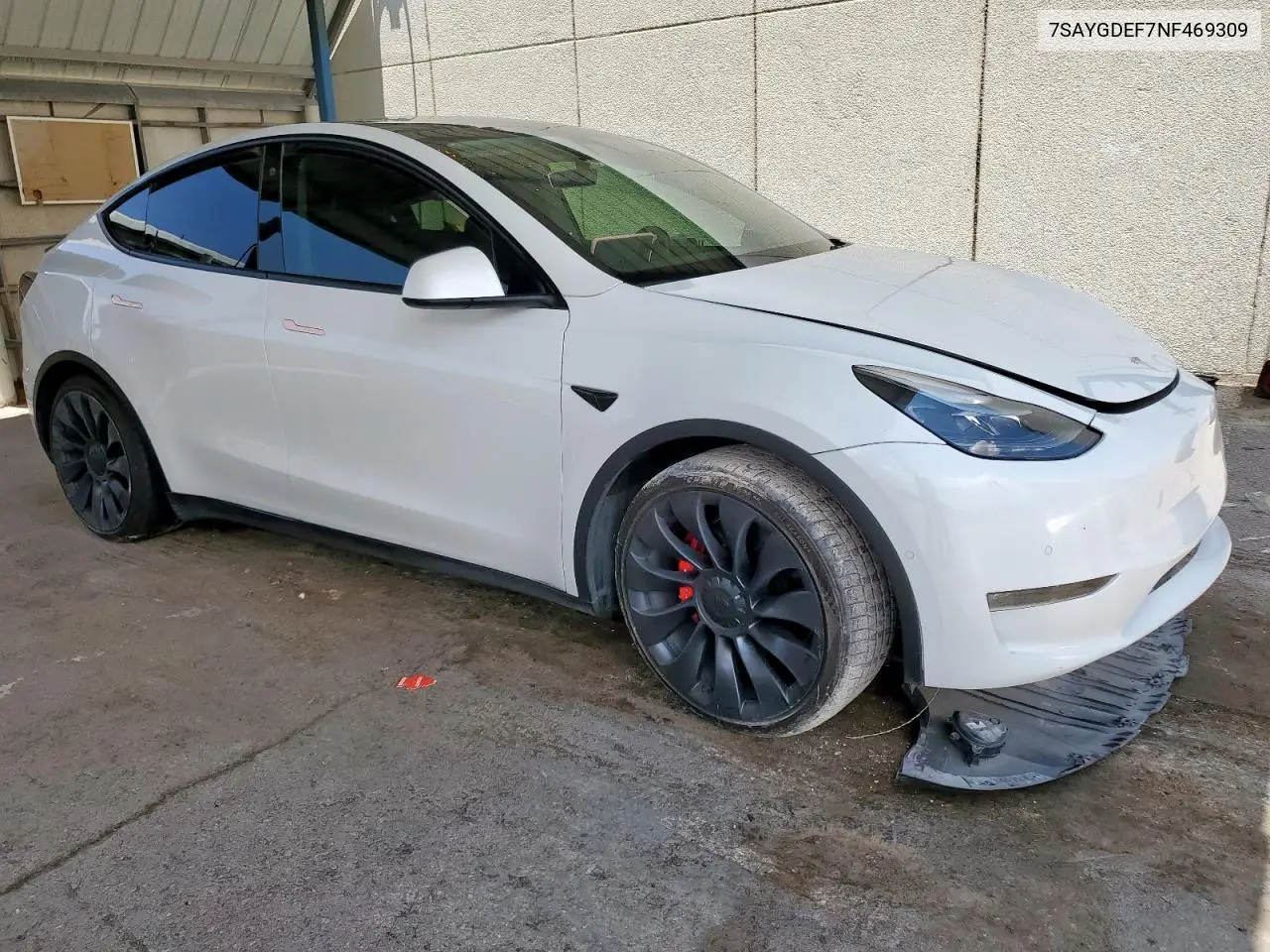 2022 Tesla Model Y VIN: 7SAYGDEF7NF469309 Lot: 62742335
