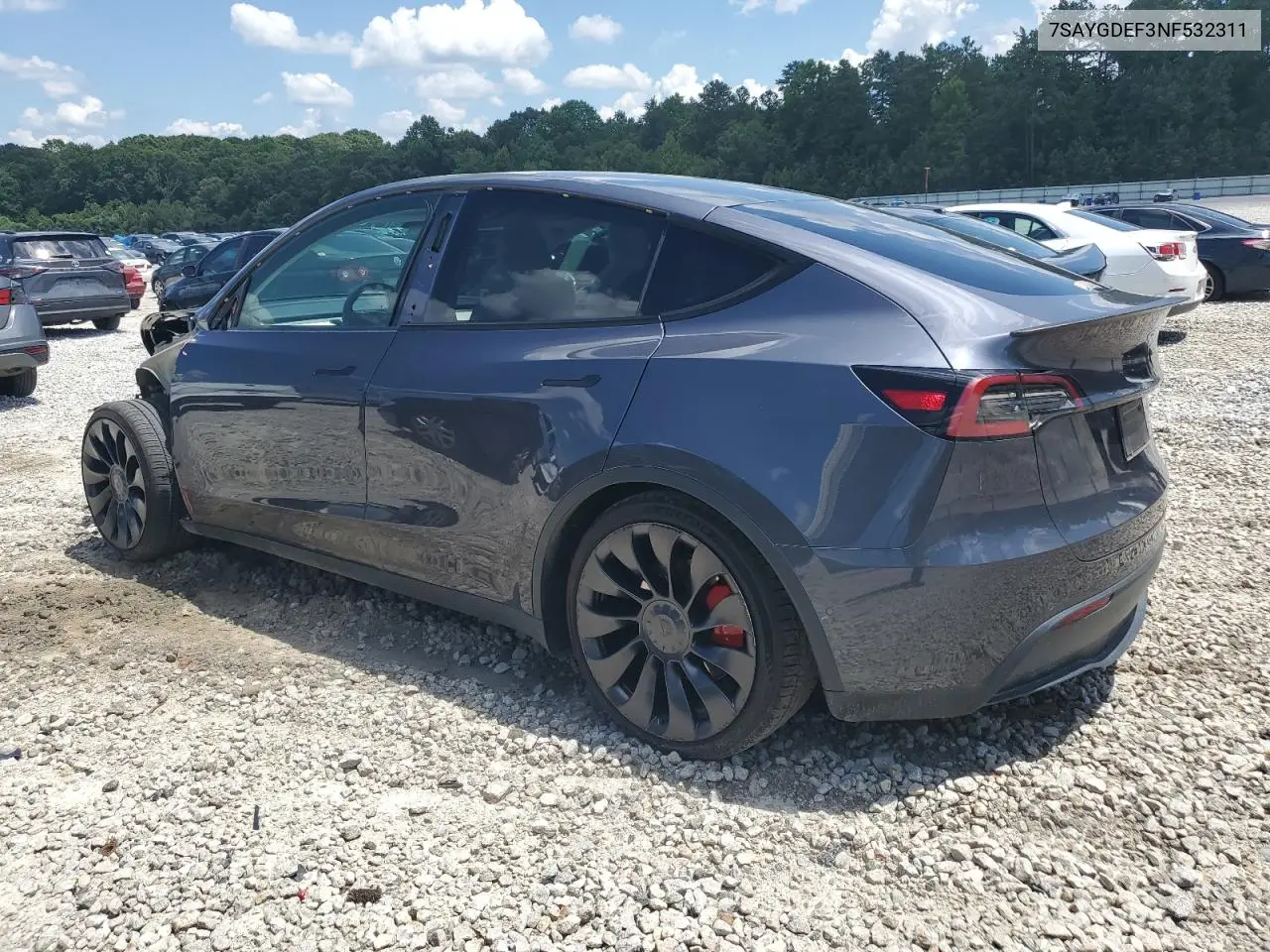 7saygdef3nf532311 7SAYGDEF3NF532311 2022 Tesla Model Y