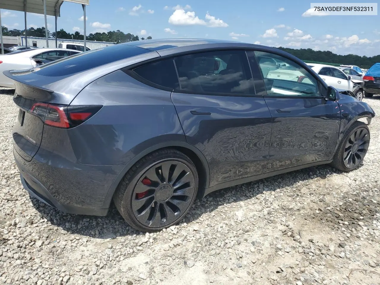 7saygdef3nf532311 7SAYGDEF3NF532311 2022 Tesla Model Y