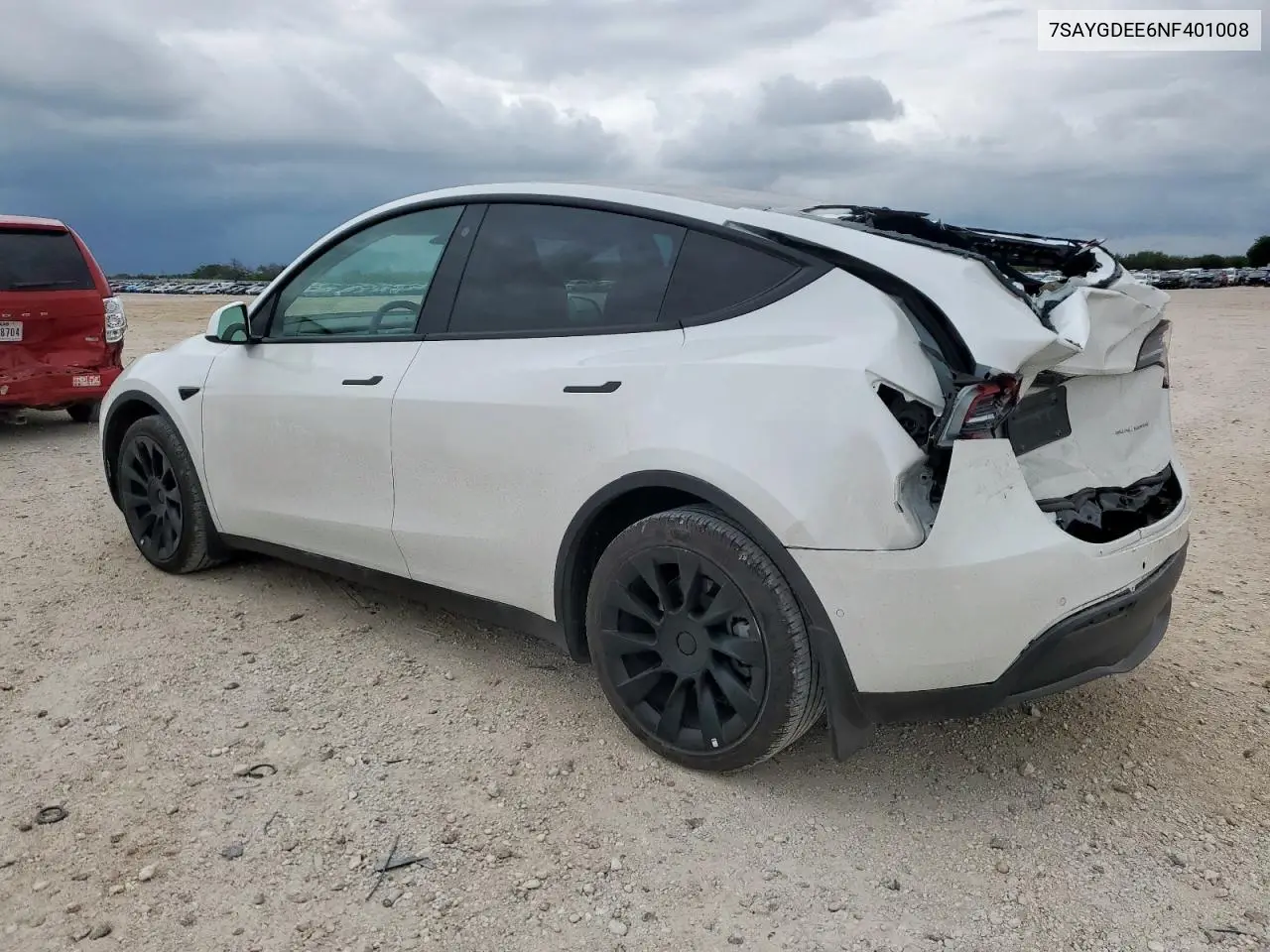 2022 Tesla Model Y VIN: 7SAYGDEE6NF401008 Lot: 63008035