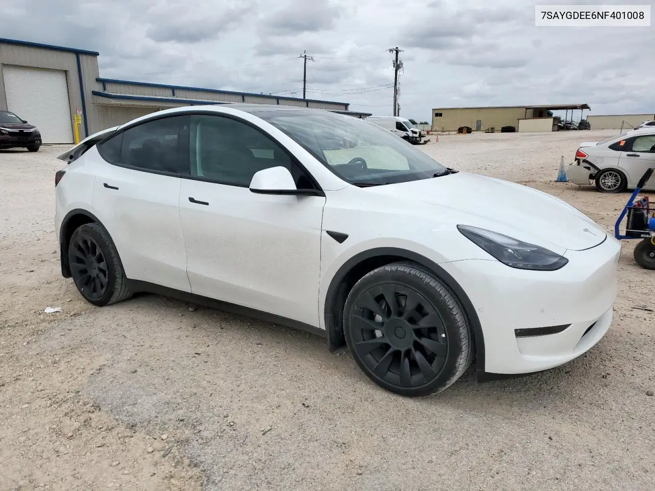 2022 Tesla Model Y VIN: 7SAYGDEE6NF401008 Lot: 63008035