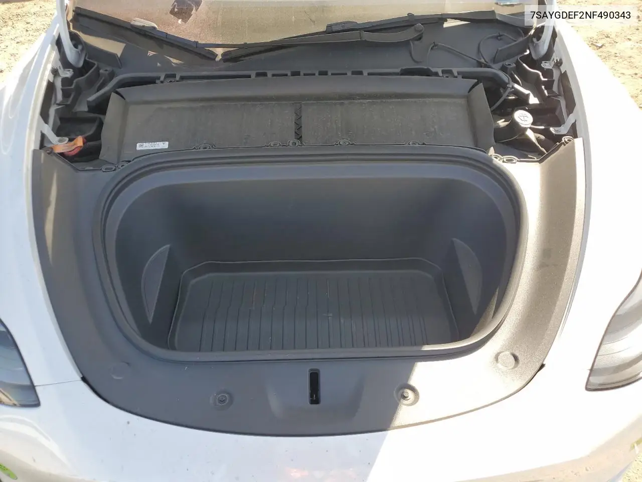 2022 Tesla Model Y VIN: 7SAYGDEF2NF490343 Lot: 63494385