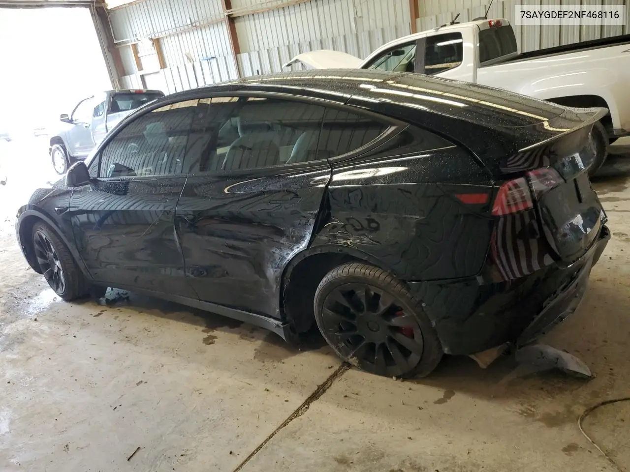 2022 Tesla Model Y VIN: 7SAYGDEF2NF468116 Lot: 64665415