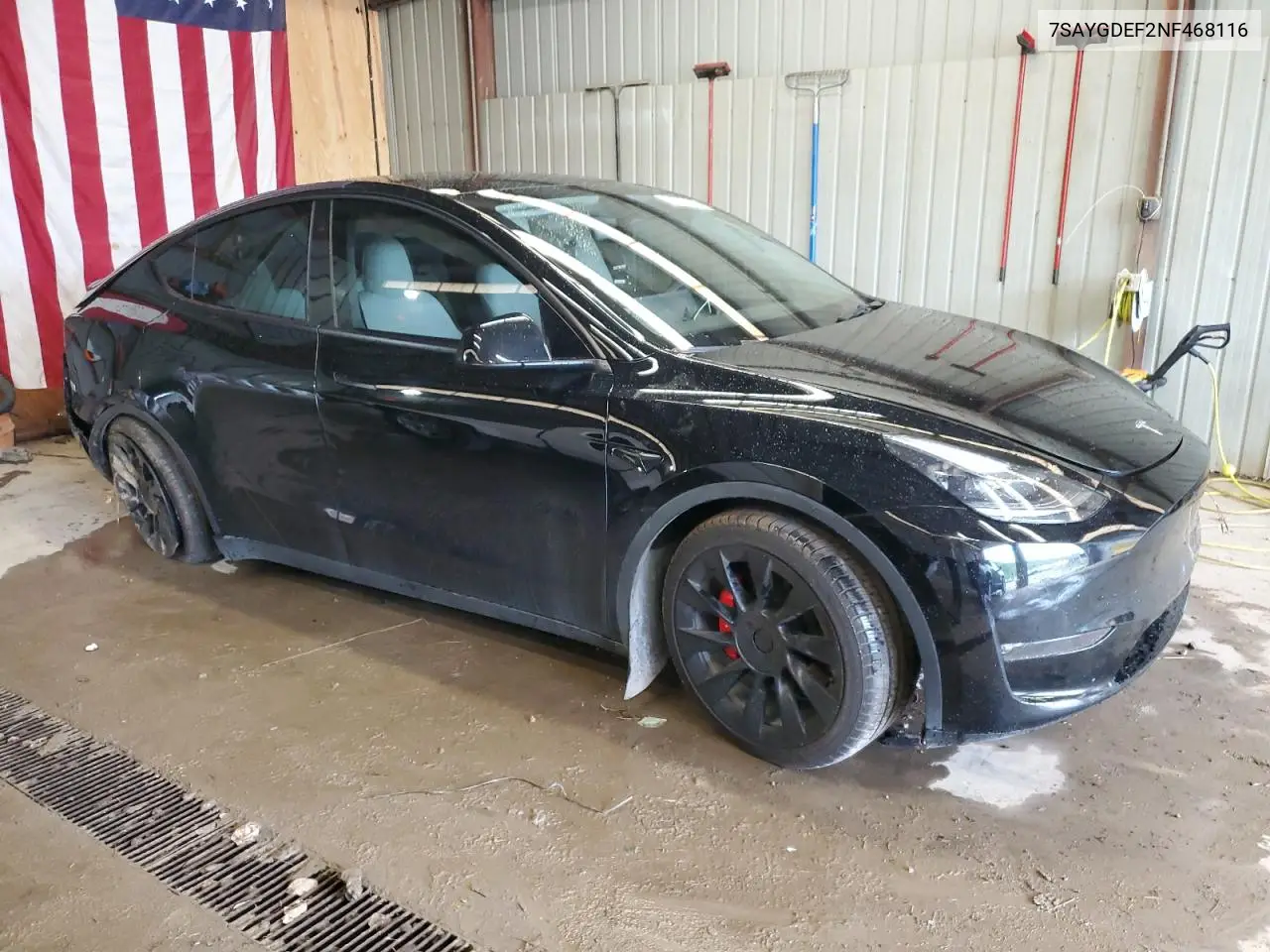 2022 Tesla Model Y VIN: 7SAYGDEF2NF468116 Lot: 64665415
