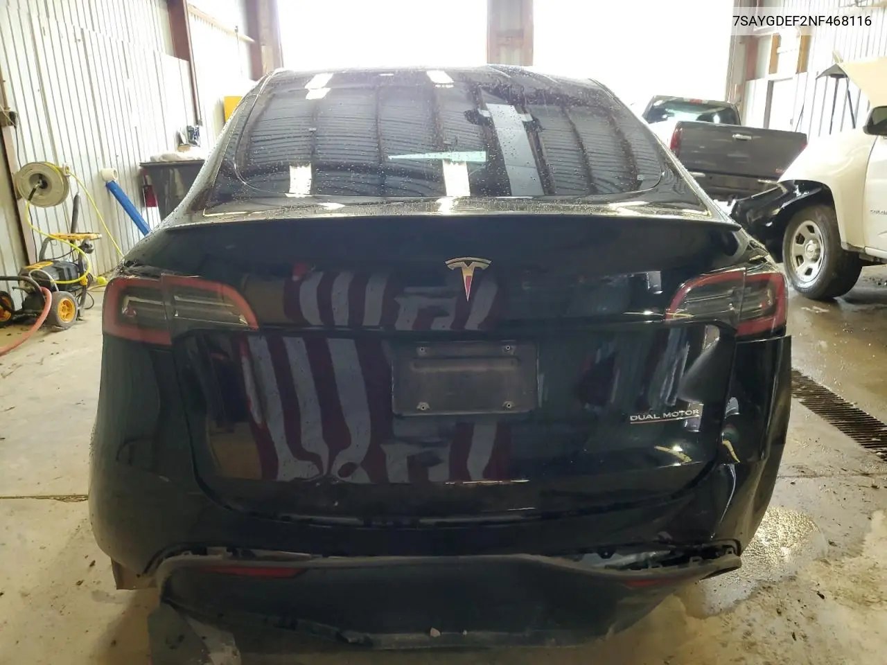 2022 Tesla Model Y VIN: 7SAYGDEF2NF468116 Lot: 64665415