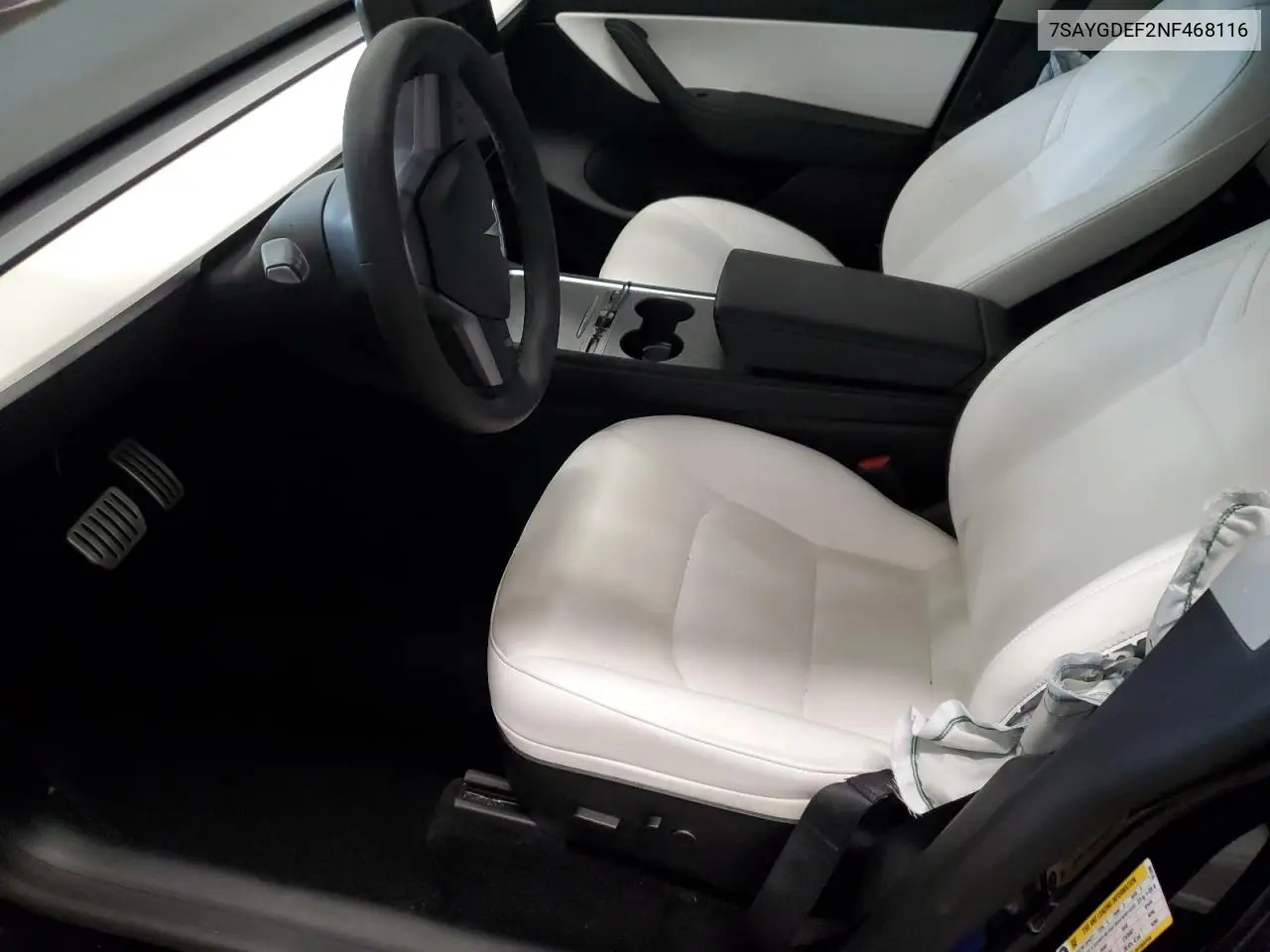 2022 Tesla Model Y VIN: 7SAYGDEF2NF468116 Lot: 64665415