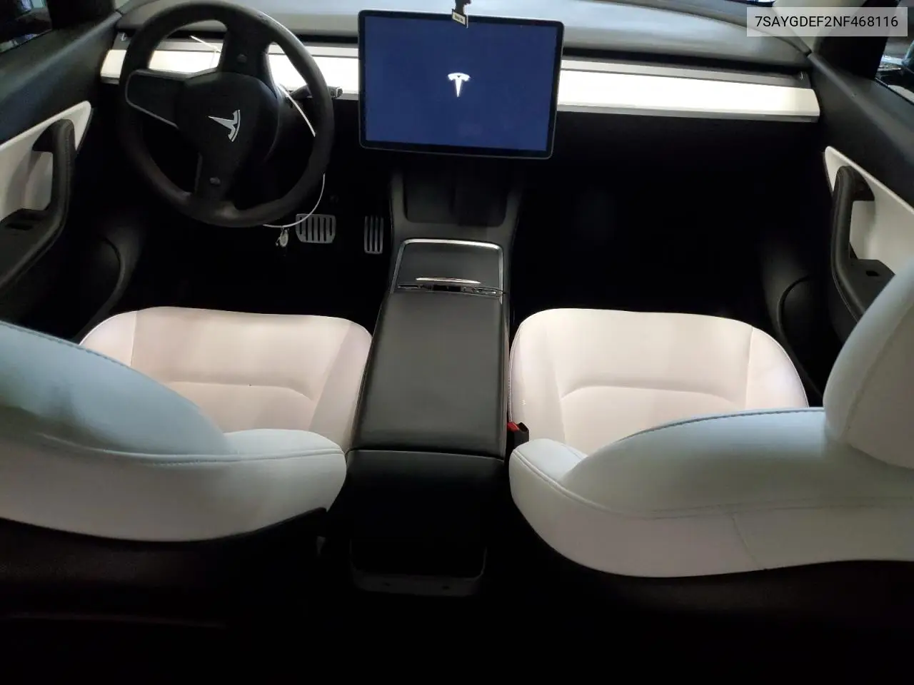 2022 Tesla Model Y VIN: 7SAYGDEF2NF468116 Lot: 64665415