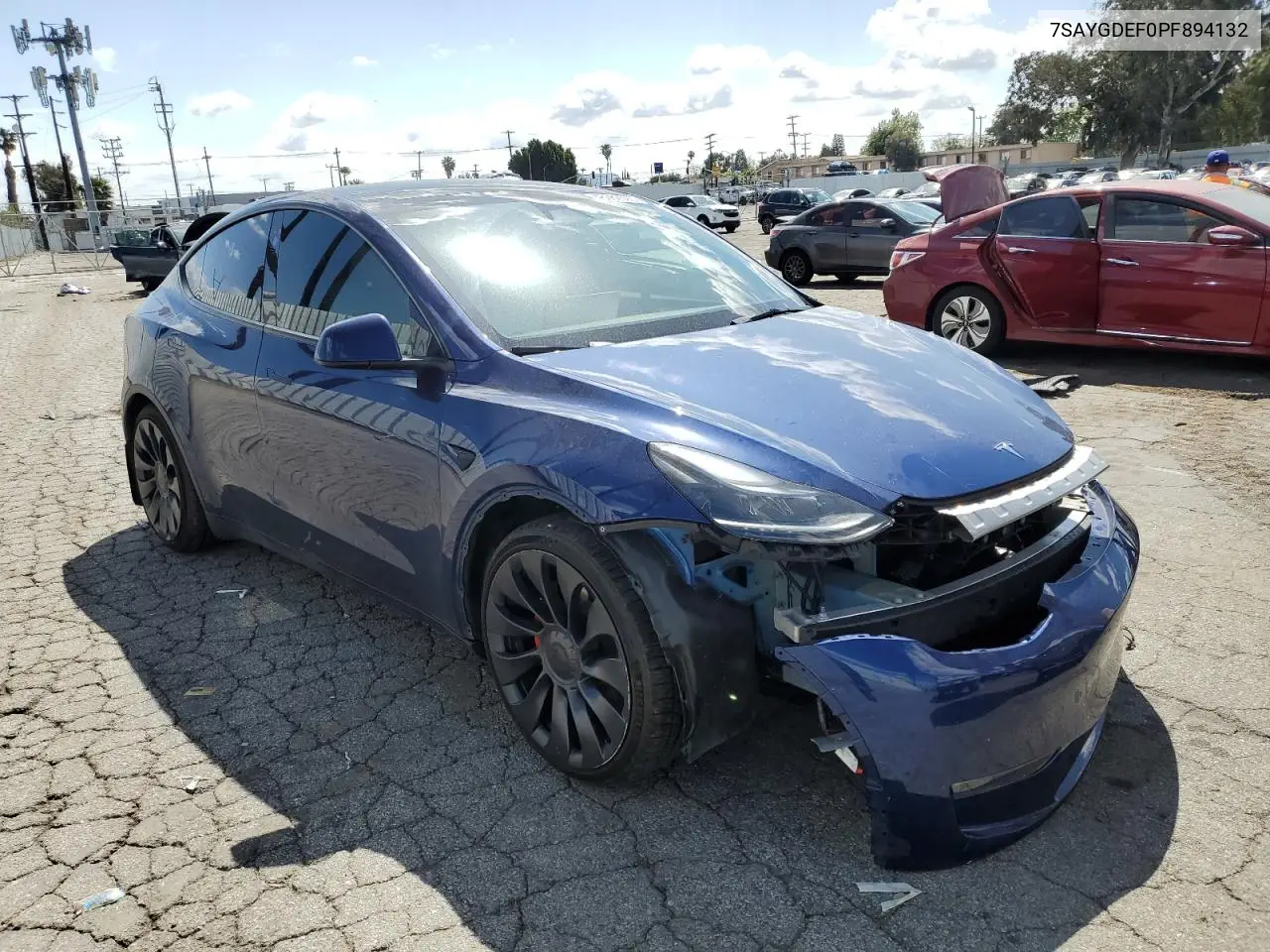 2023 Tesla Model Y VIN: 7SAYGDEF0PF894132 Lot: 48062595