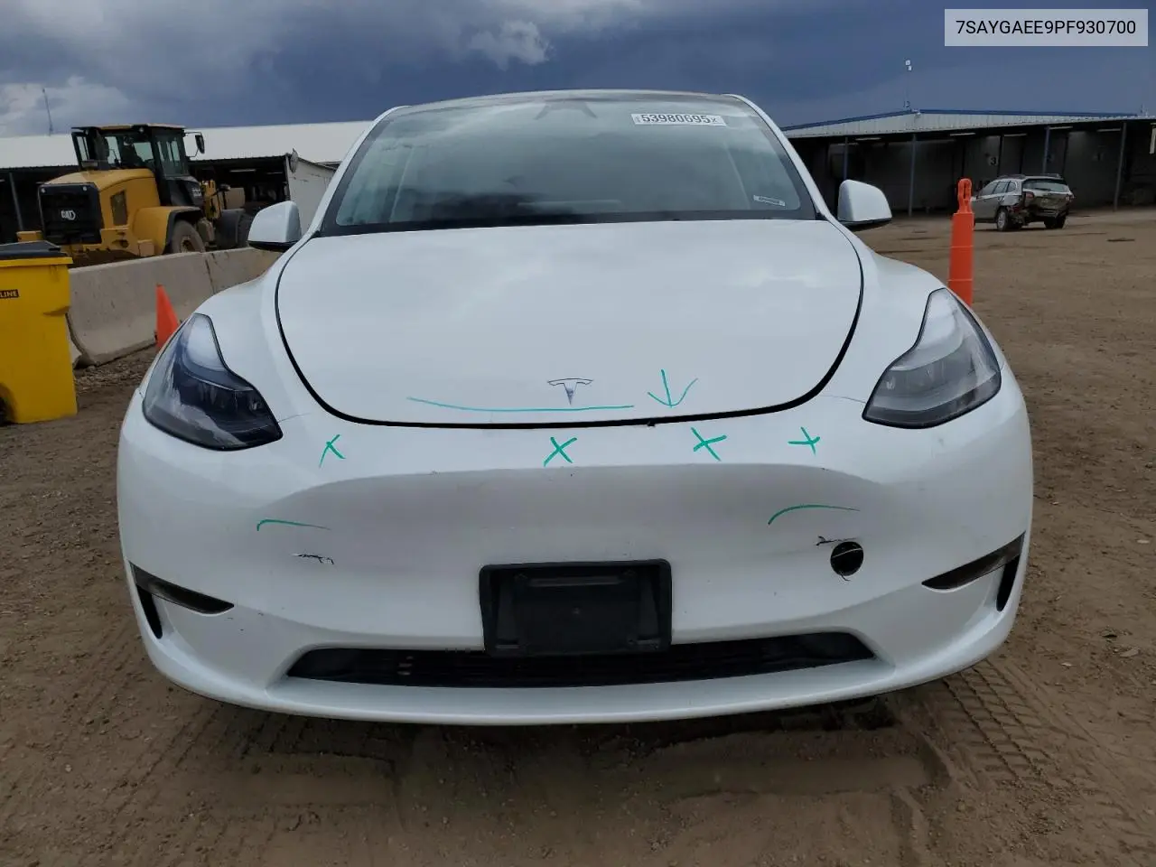 2023 Tesla Model Y VIN: 7SAYGAEE9PF930700 Lot: 53980695