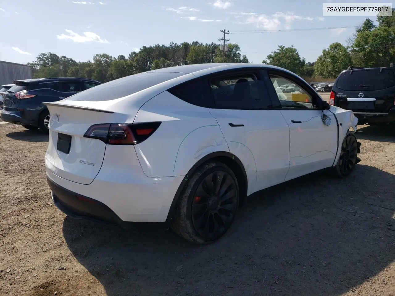2023 Tesla Model Y VIN: 7SAYGDEF5PF779817 Lot: 56094645