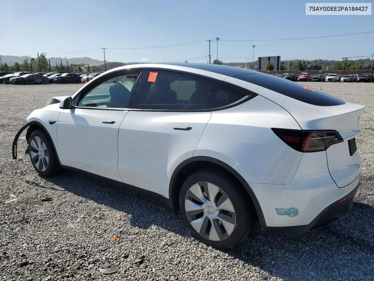 2023 Tesla Model Y VIN: 7SAYGDEE2PA184427 Lot: 57075355