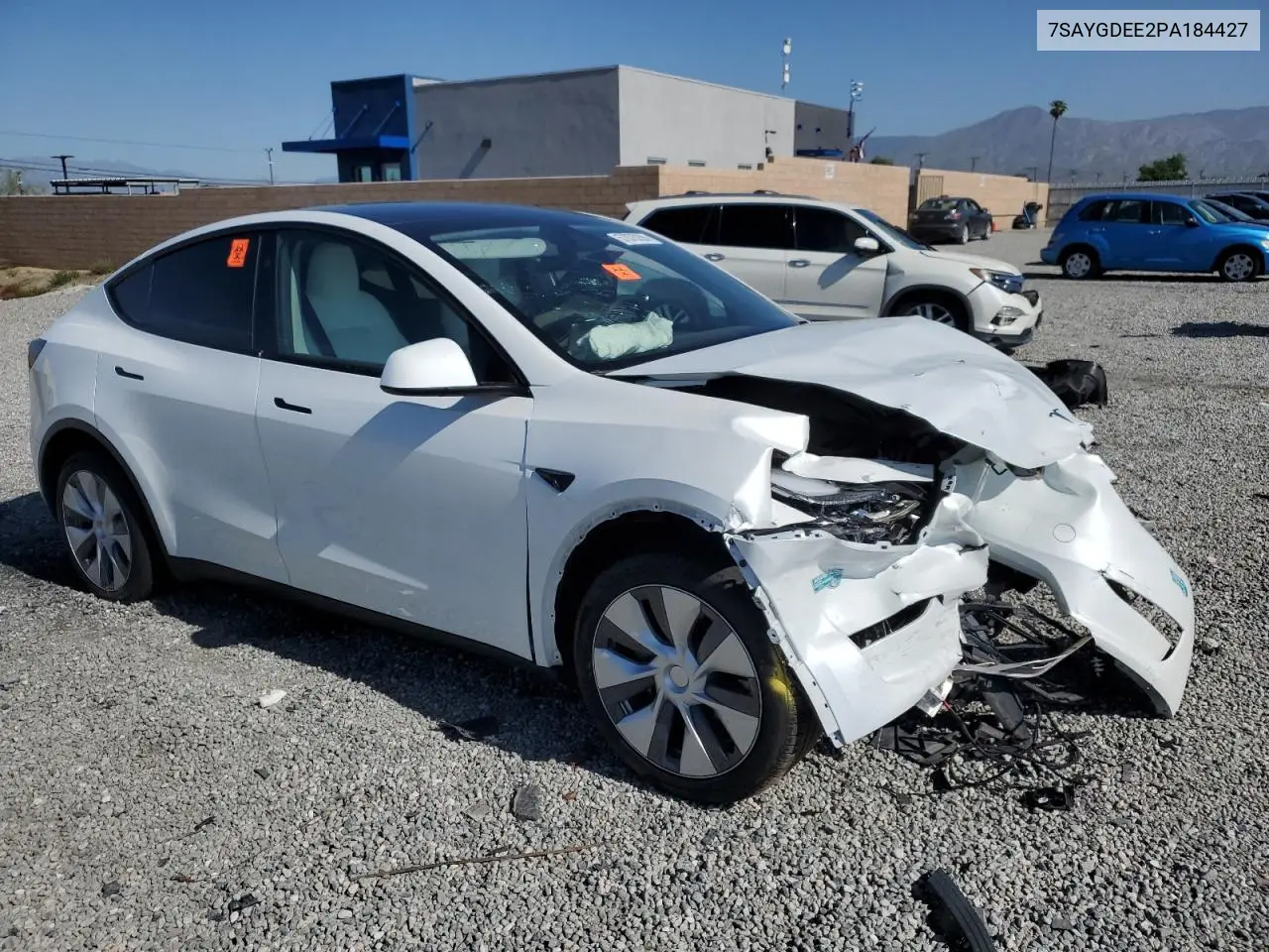 2023 Tesla Model Y VIN: 7SAYGDEE2PA184427 Lot: 57075355