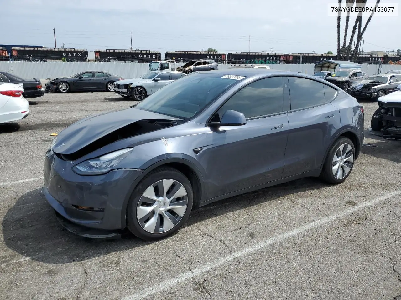 2023 Tesla Model Y VIN: 7SAYGDEE0PA153077 Lot: 58527055