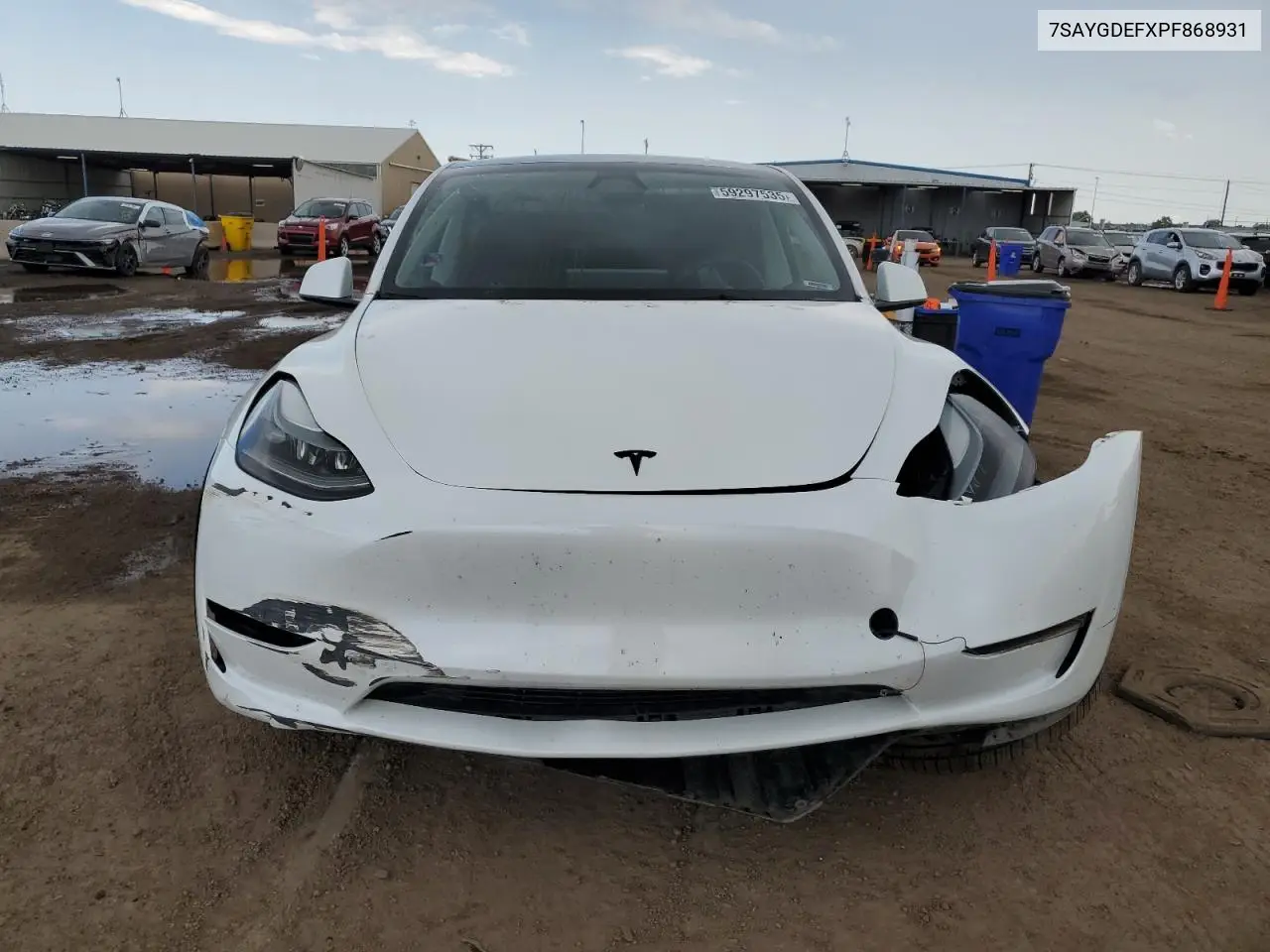 2023 Tesla Model Y VIN: 7SAYGDEFXPF868931 Lot: 59297535
