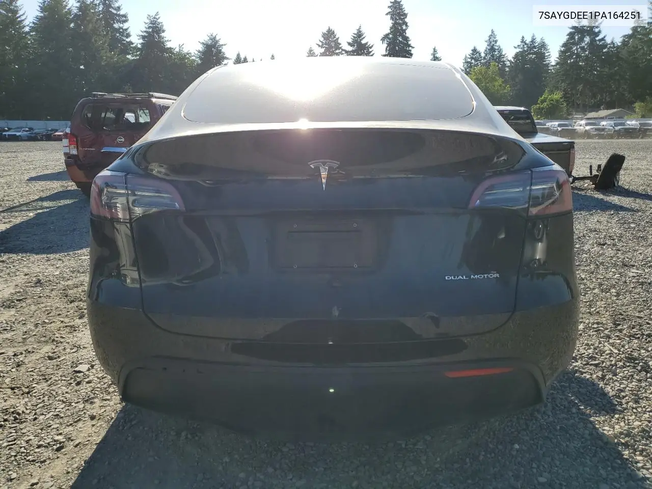 2023 Tesla Model Y VIN: 7SAYGDEE1PA164251 Lot: 61552595