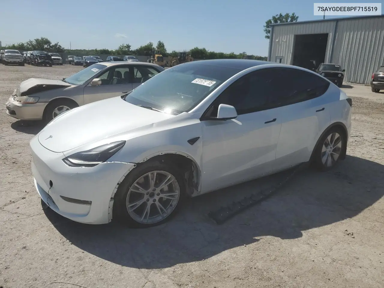 2023 Tesla Model Y VIN: 7SAYGDEE8PF715519 Lot: 61675035