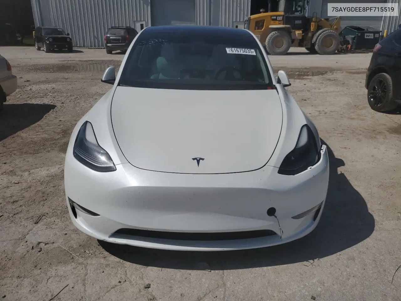 2023 Tesla Model Y VIN: 7SAYGDEE8PF715519 Lot: 61675035