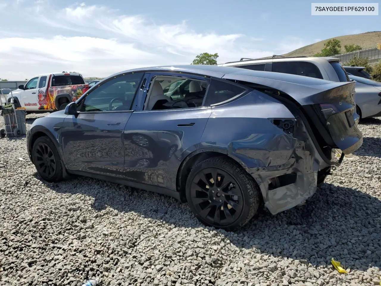 2023 Tesla Model Y VIN: 7SAYGDEE1PF629100 Lot: 61694215
