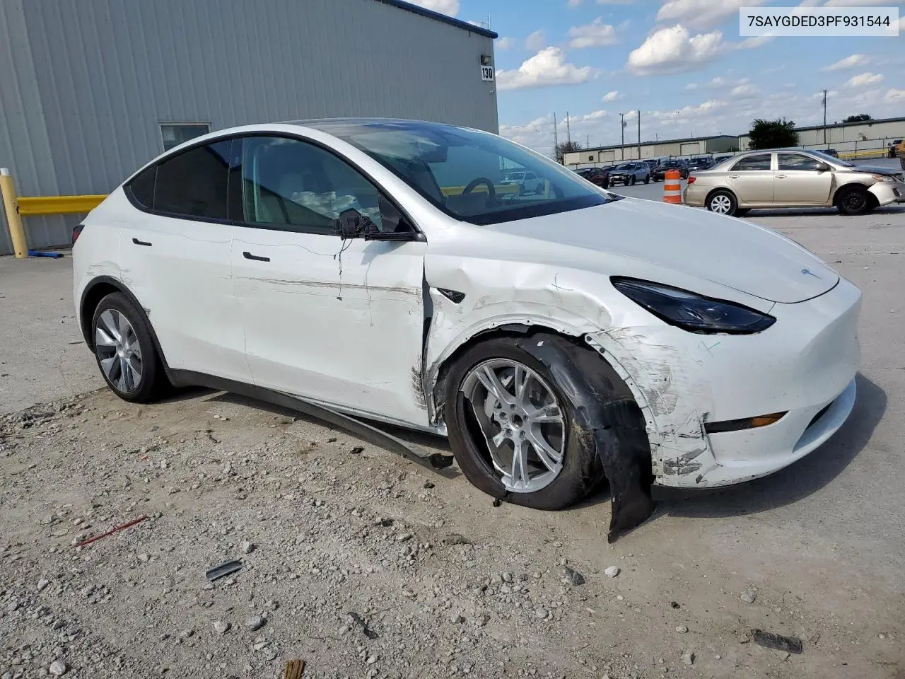 2023 Tesla Model Y VIN: 7SAYGDED3PF931544 Lot: 62425325