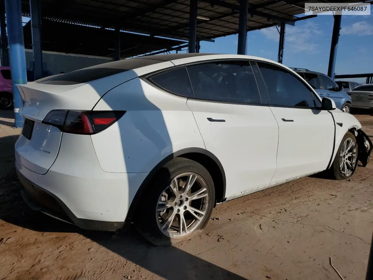 2023 Tesla Model Y VIN: 7SAYGDEEXPF646087 Lot: 62720685