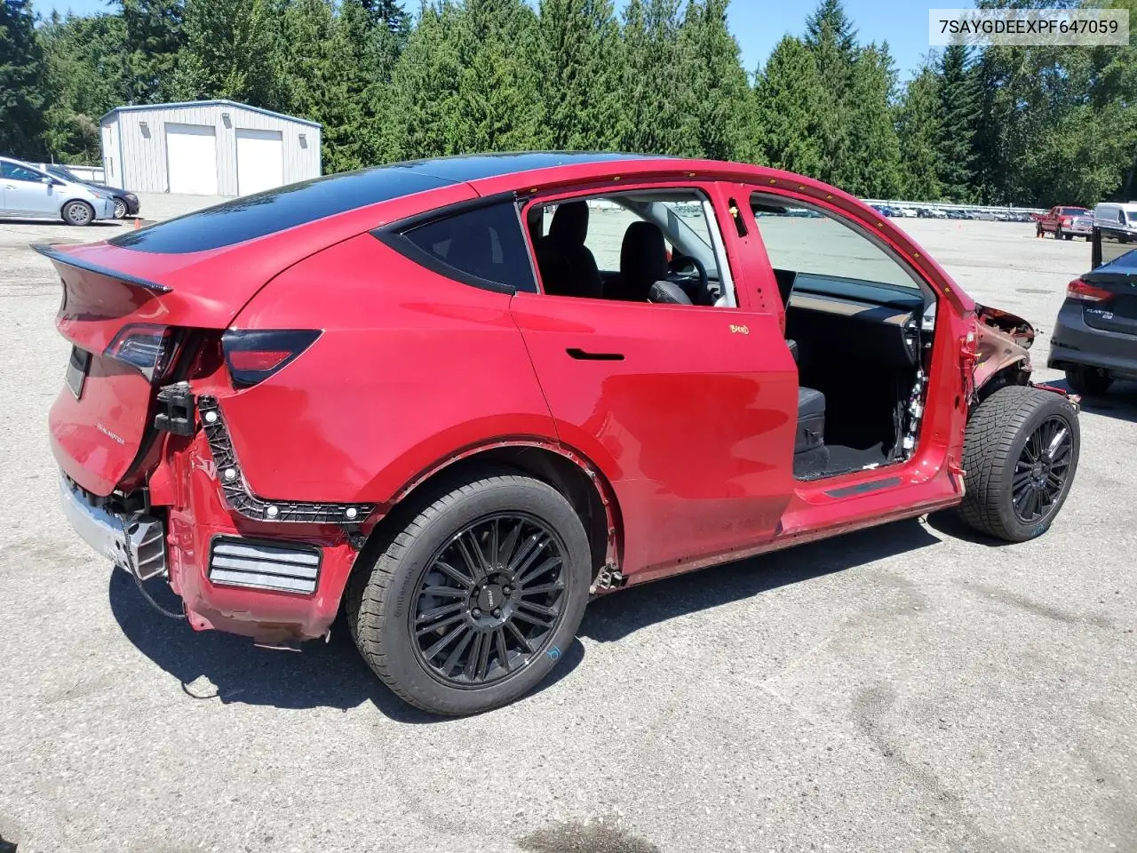 2023 Tesla Model Y VIN: 7SAYGDEEXPF647059 Lot: 62734605