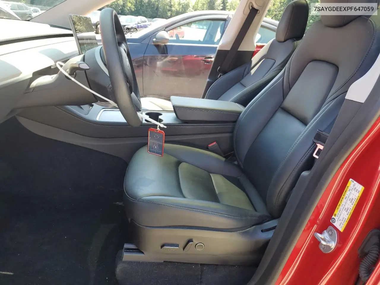 2023 Tesla Model Y VIN: 7SAYGDEEXPF647059 Lot: 62734605