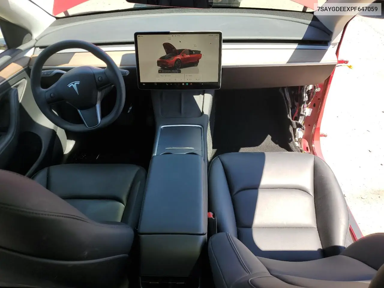 2023 Tesla Model Y VIN: 7SAYGDEEXPF647059 Lot: 62734605
