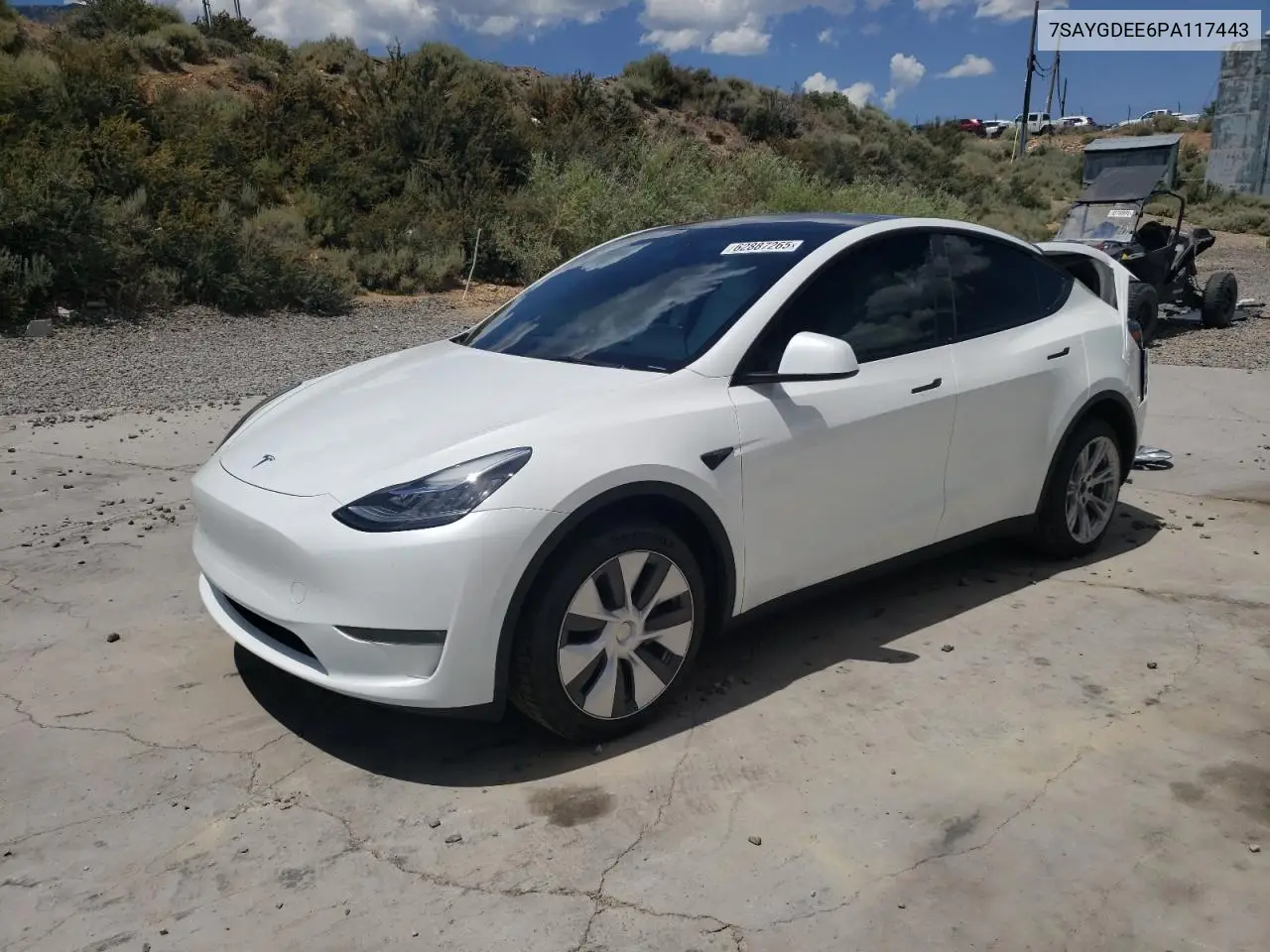 2023 Tesla Model Y VIN: 7SAYGDEE6PA117443 Lot: 62887265