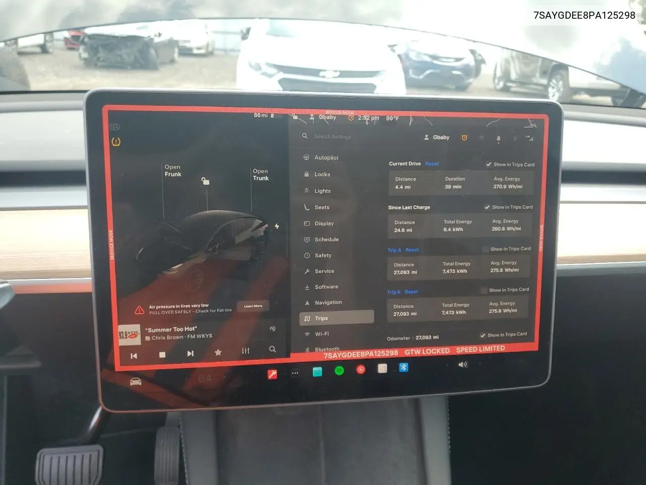 2023 Tesla Model Y VIN: 7SAYGDEE8PA125298 Lot: 62895925