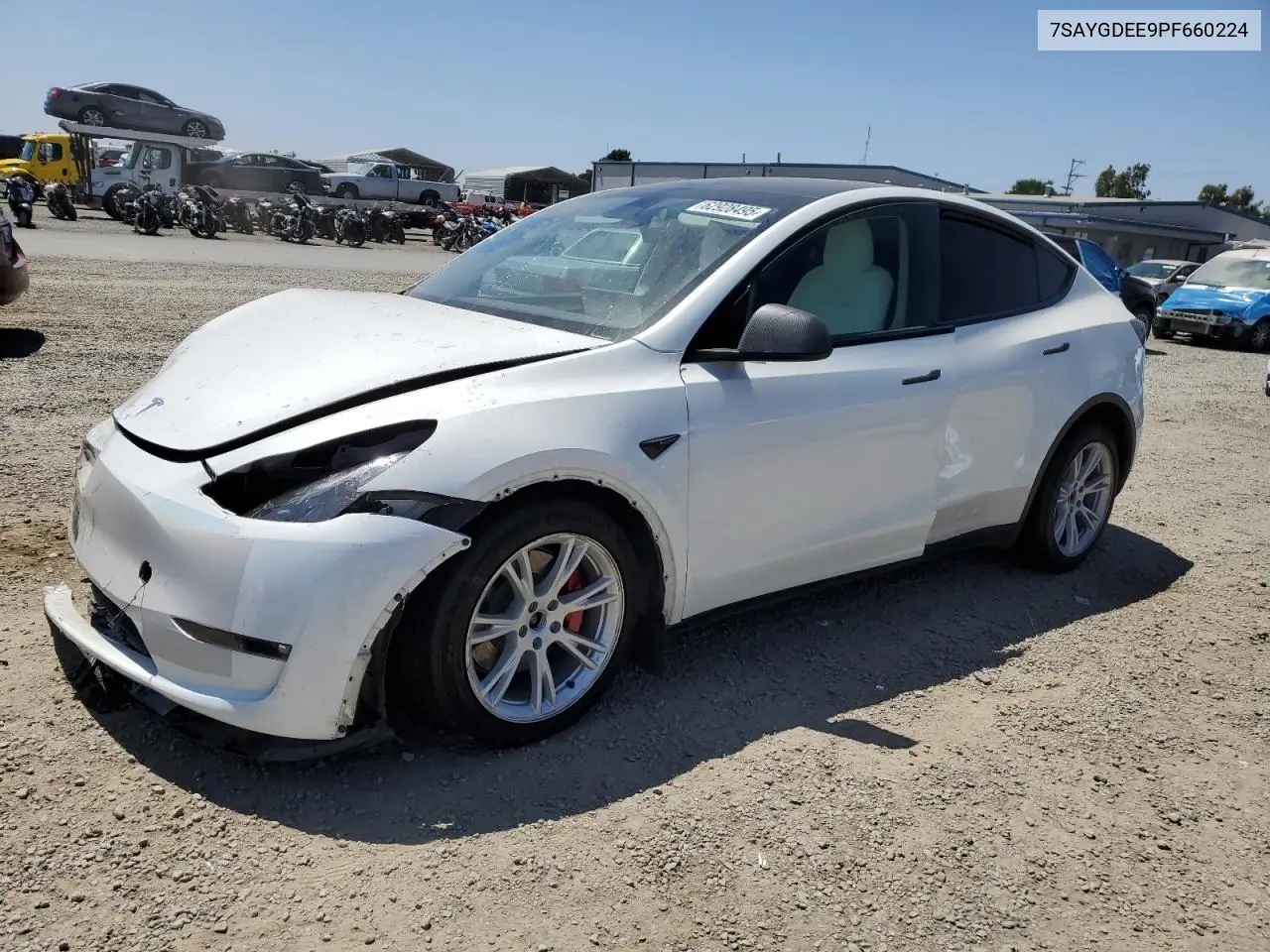 2023 Tesla Model Y VIN: 7SAYGDEE9PF660224 Lot: 62928495