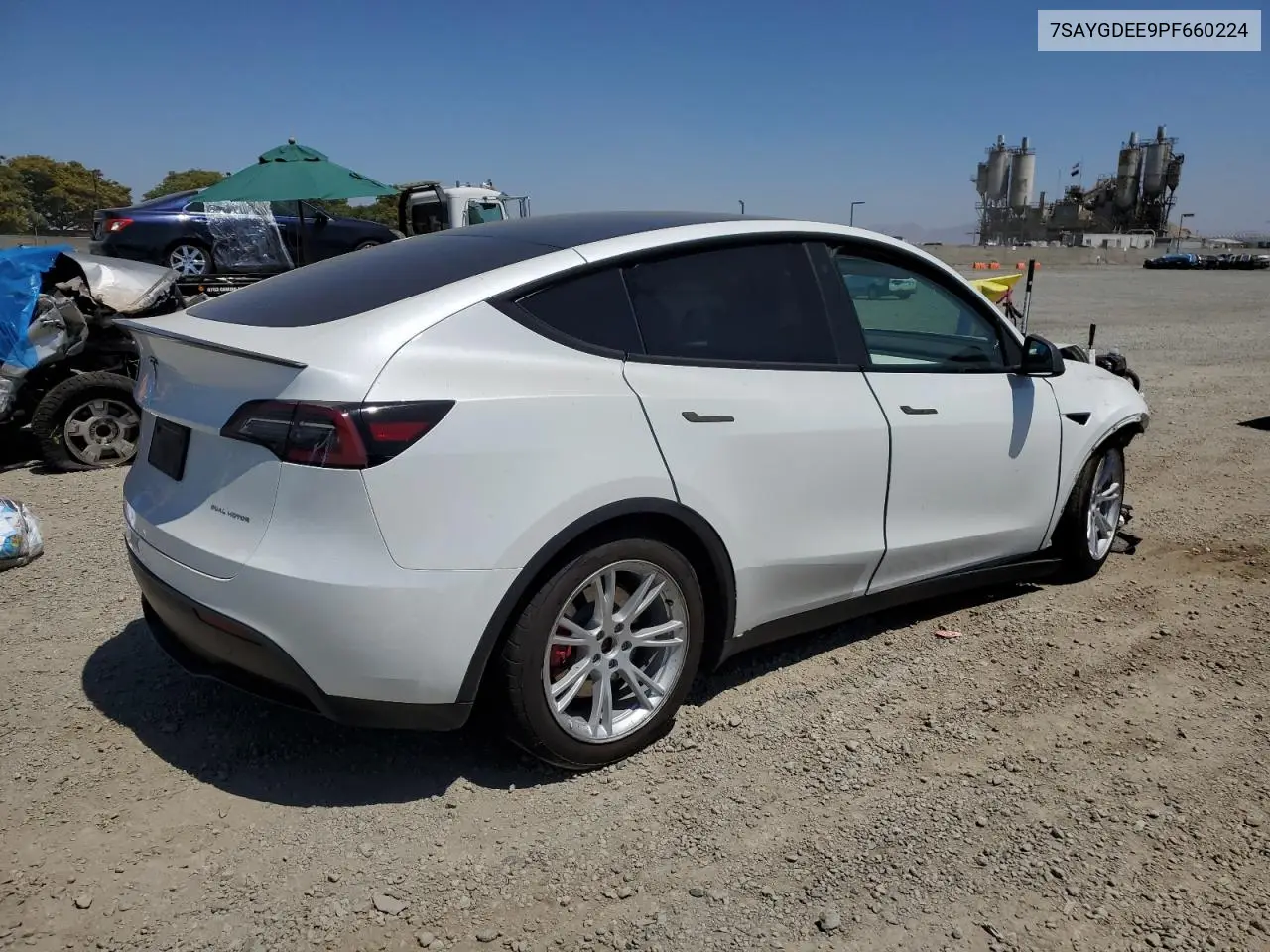 2023 Tesla Model Y VIN: 7SAYGDEE9PF660224 Lot: 62928495